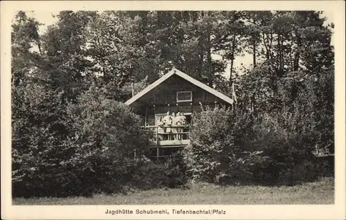 Ak Tiefenbachtal in der Pfalz, Blick zur Jagdhütte Schubmehl