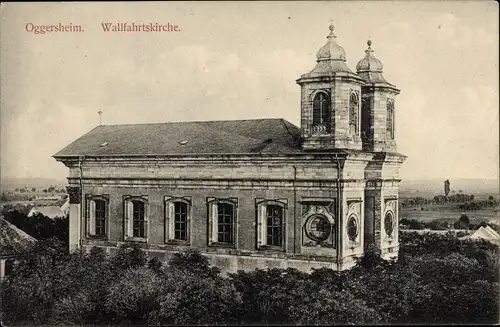 Ak Oggersheim Ludwigshafen am Rhein Rheinland Pfalz, Blick auf die Wallfahrtskirche