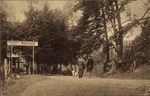 Ak Wachenheim an der Weinstraße in Rheinland Pfalz, Partie beim Forsthaus Rothsteig