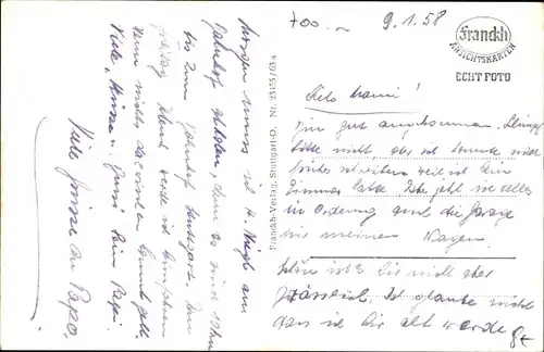 Ak Obertürkheim Stuttgart in Baden Württemberg, Totalansicht vom Ort