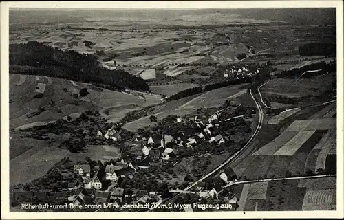 Ak Bittelbronn Horb am Neckar im Kreis Freudenstadt, Fliegeraufnahme vom Ort 