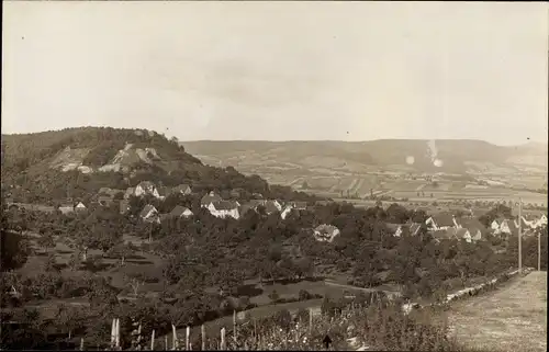 Foto Ak Eichelberg Obersulm Baden Württemberg, Höhenblick auf den Ort