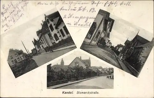 Ak Kandel im Bienwald Kreis Germersheim, Bismarckstraße, Straßenpartien