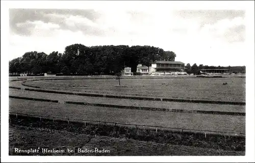 Ak Iffezheim am Rhein Baden Württemberg, Rennplatz