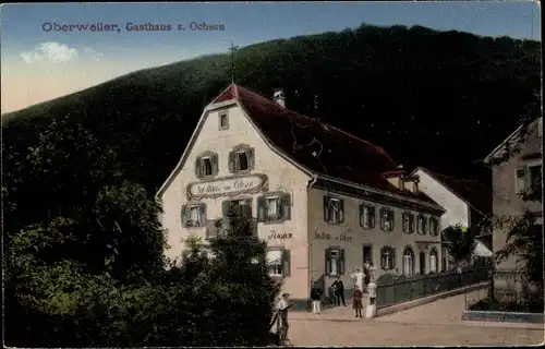 Ak Oberweiler Badenweiler im Kreis Breisgau Hochschwarzwald, Gasthaus zum Ochsen