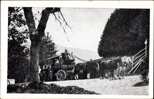 Ak Obereggenen Schliengen in Baden Württemberg, Postkutsche