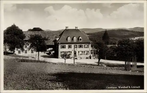 Ak Lörrach in Baden Württemberg, Gasthaus Waldhof