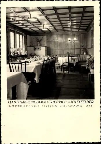 Ak Großaspach Aspach BW, Gasthaus zum Lamm, Inh. Friedrich Michelfelder