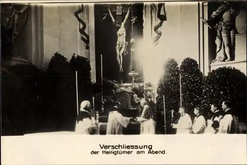 Ak Aachen in Nordrhein Westfalen, Verschließung der Heiligtümer, Geistliche, Jubiläumsjahr 1925