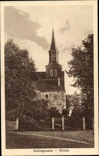 Ak Kellinghusen in Schleswig Holstein, Blick zur Kirche
