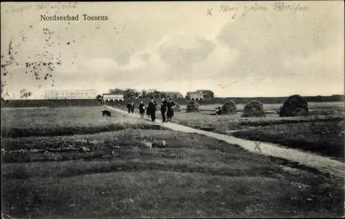 Ak Nordseebad Tossens Butjadingen, Gesamtansicht