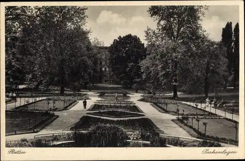 Ak Szczecin Stettin Pommern, Parkanlagen