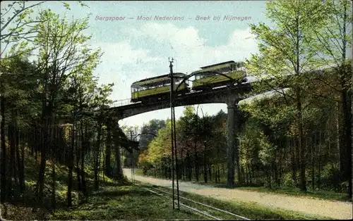 Ak Beek Gelderland Niederlande, Bergspoor, Bahn