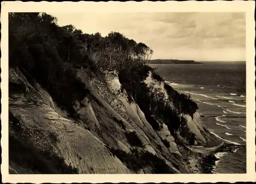 Ak Großuhren Samland Ostpreußen, An der Steilküste mit Blick auf Brüsterort