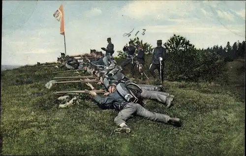 Ak Schweizer Soldaten, Gefechtsschießen