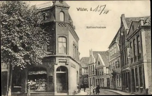 Ak Wilster in Holstein, Kohlmarktstraße, Geschäft