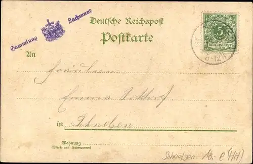 Litho Garstedt Norderstedt in Schleswig Holstein, Gasthaus zur Ohe