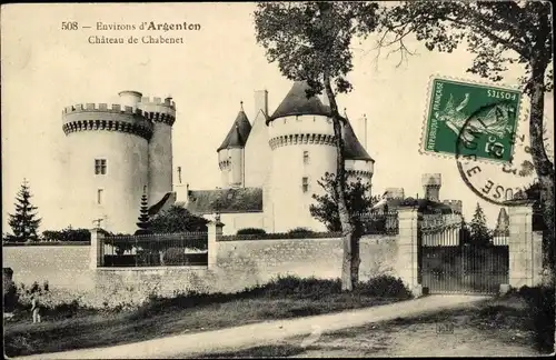 Ak Argenton sur Creuse Indre, Chateau de Chabenet