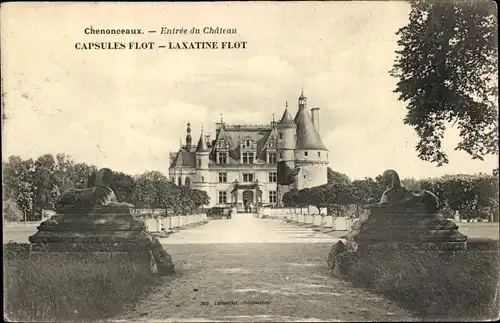 Ak Chenonceaux Indre et Loire, Entree du Chateau, Capsules Flot, Laxatine Flot