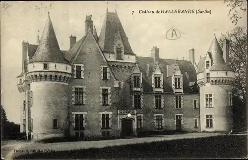 Ak Luché Pringé Sarthe, Chateau de Gallerande