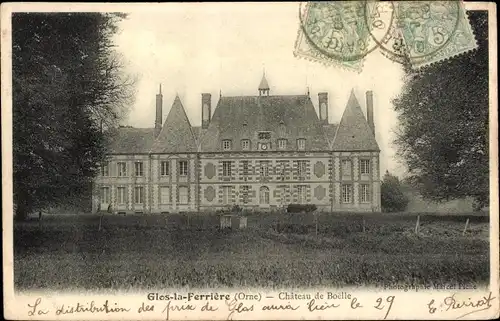 Ak Glos la Ferriere Orne, Chateau de Boelle
