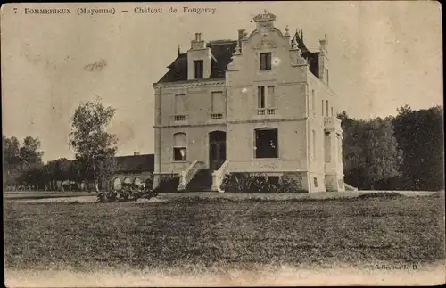 Ak Pommerieux Mayenne, Chateau de Fougeray