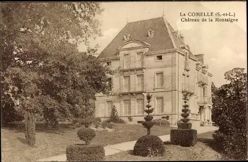 Ak La Comelle Saône et Loire, Chateau de la Montaigne