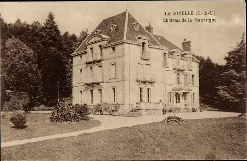 Ak La Comelle Saône et Loire, Chateau de la Montaigne