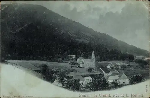 Mondschein Ak Urbeis Elsass Bas Rhin, Climont, pres de la Frontiere, Ortansicht