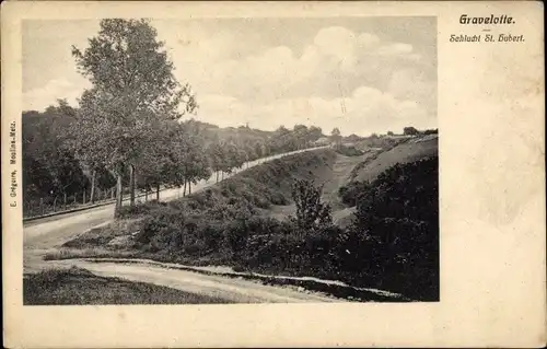 Ak Gravelotte Lothringen Moselle, Schlucht St. Hubert