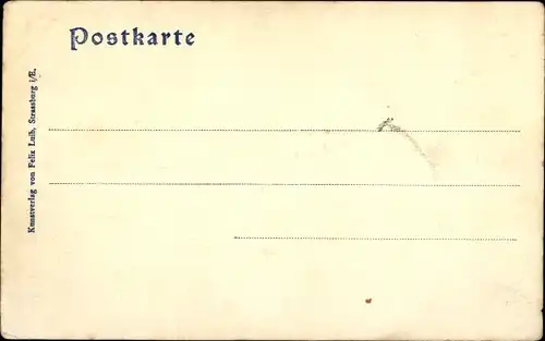 Ak Strasbourg Straßburg Elsass Bas Rhin,vom Schiffleutstaden