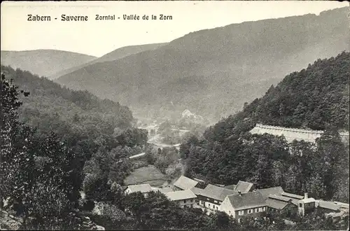 Ak Saverne Zabern Elsass Bas Rhin, Zorntal, Vallee de la Zorn, Panorama