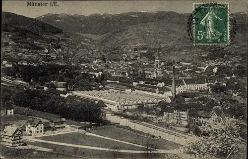 Ak Munster Münster Elsass Haut Rhin, Panorama