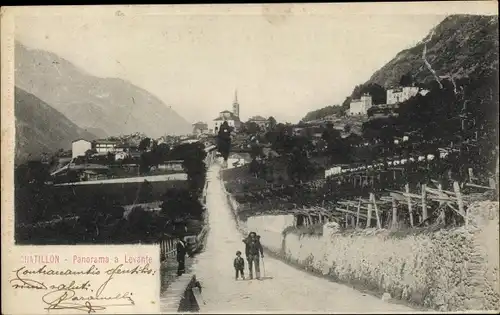 Ak Chatillon Loiret, Panorama a Levante, Panorama