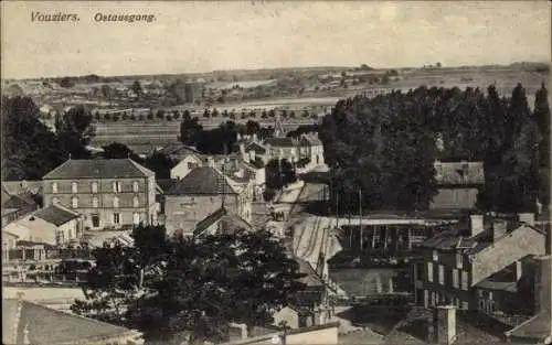 Ak Vouziers Ardennes, Ostausgang, Panorama