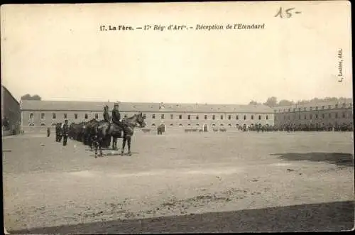 Ak La Fère Aisne, 17e Regt. d'Artillerie, Reception de l'Etendard