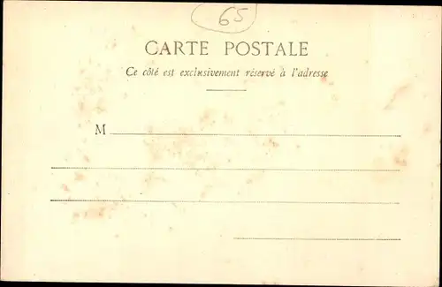 Ak Loures Barousse Hautes Pyrénées, Rue Principale