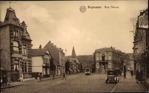 Ak Pepinster Wallonien Lüttich, Rue Neuve