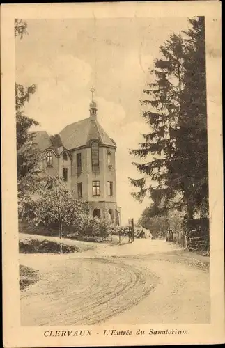 Ak Clervaux Clerf Luxembourg, L'Entrée du Sanatorium