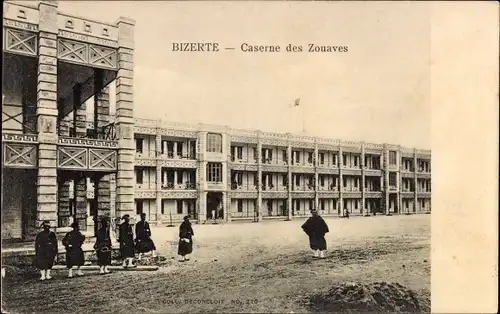 Ak Bizerte Tunesien, Caserne des Zouaves