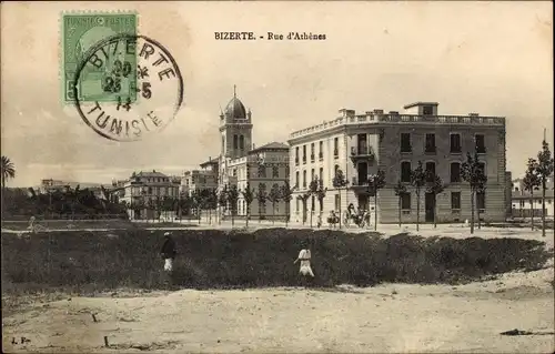 Ak Bizerte Tunesien, Rue d'Athenes