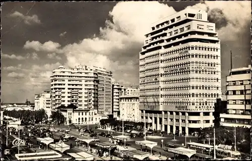 Ak Casablanca Marokko, La Place de France, National Bank