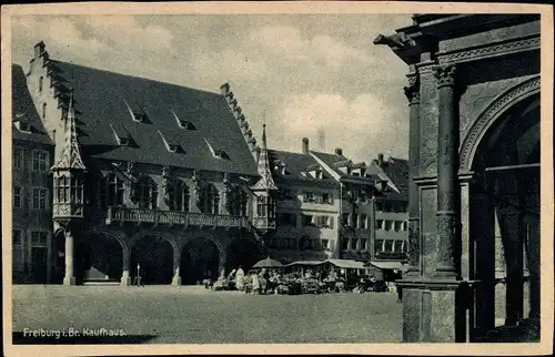 Ak Freiburg im Breisgau, Kaufhaus, Platz