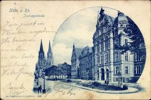 Ak Köln am Rhein, Justizgebäude