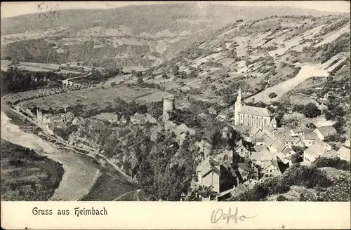 Ak Heimbach in der Eifel, Panorama