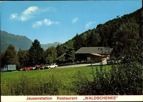 Ak Naturns Naturno Südtirol, Jausenstation Restaurant Waldschenke