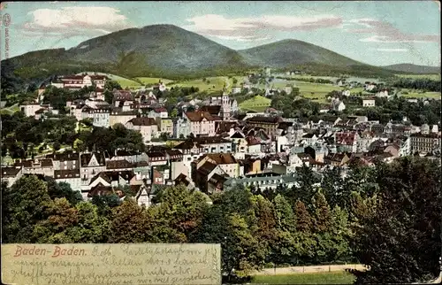 Ak Baden Baden am Schwarzwald, Ortsansicht