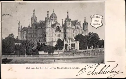 Ak Schwerin in Mecklenburg, Großherzogliches Schloss, Slot van den Groothertog