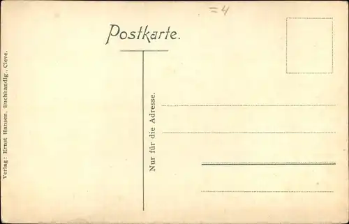 Ak Bad Cleve Kleve am Niederrhein, Kermisdahl mit Prinzenhof und Schwanenburg, Boot