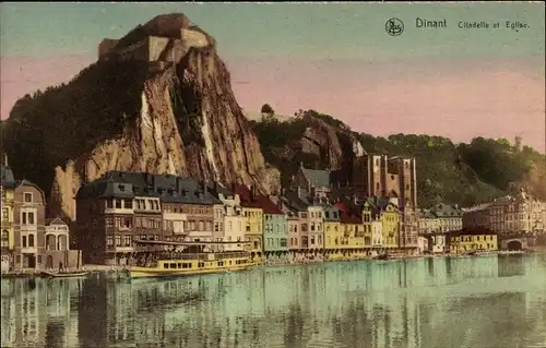 Ak Dinant Wallonien Namur, Citadelle et Église